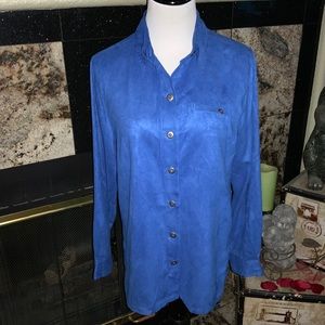 Chico’s Blue button down blouse